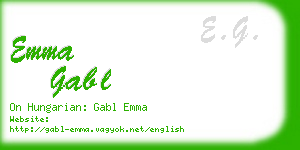 emma gabl business card